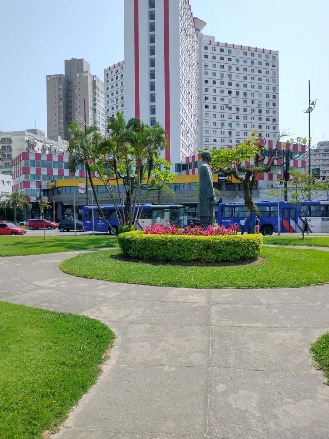 Apto Em Santos, Condominio Frente Ao Mar, Garagem, Internet 250Mb, Wifi E Netflix Gratis, Smart Tv, 1 Dorm 桑托斯 外观 照片