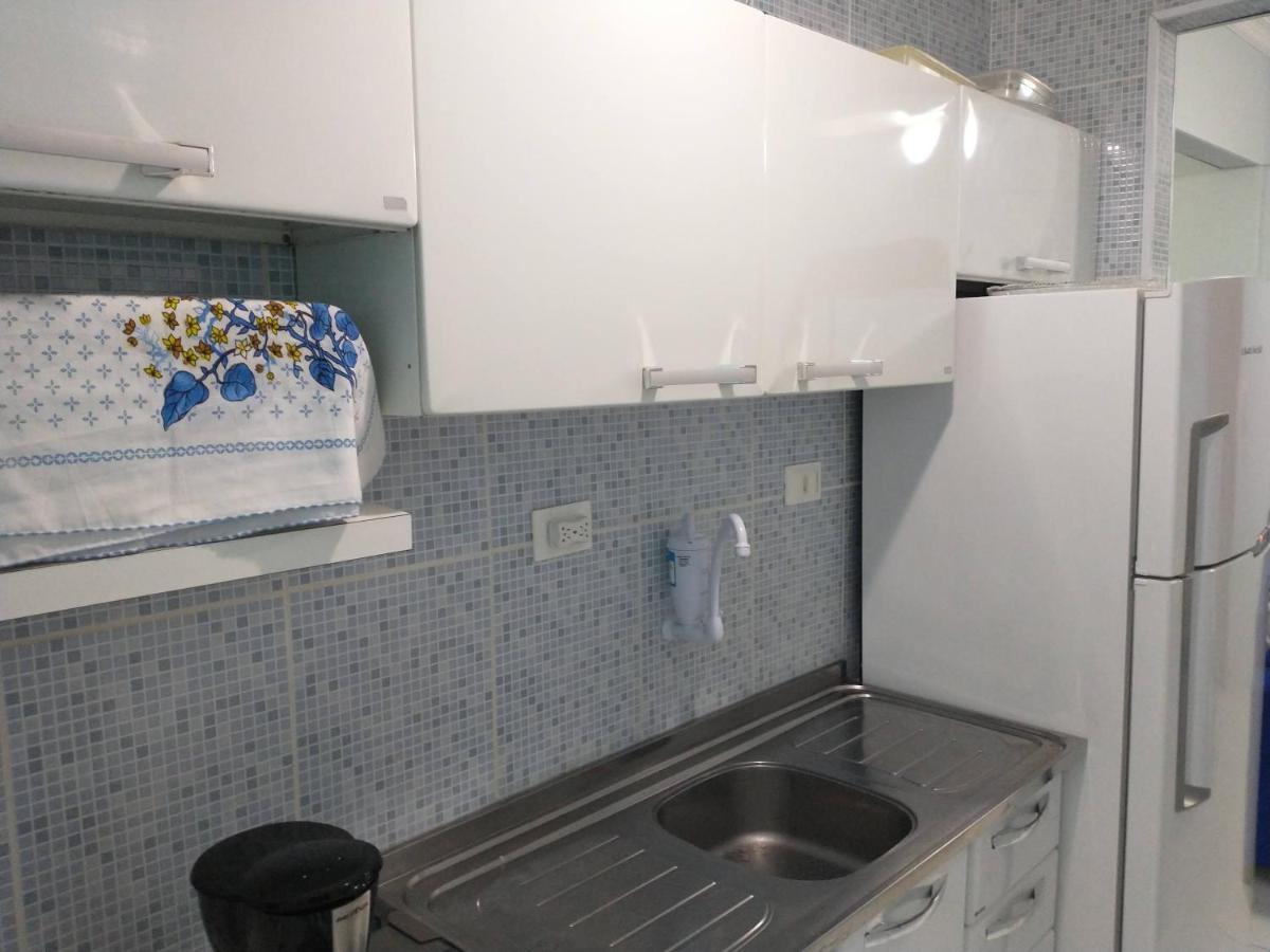 Apto Em Santos, Condominio Frente Ao Mar, Garagem, Internet 250Mb, Wifi E Netflix Gratis, Smart Tv, 1 Dorm 桑托斯 外观 照片