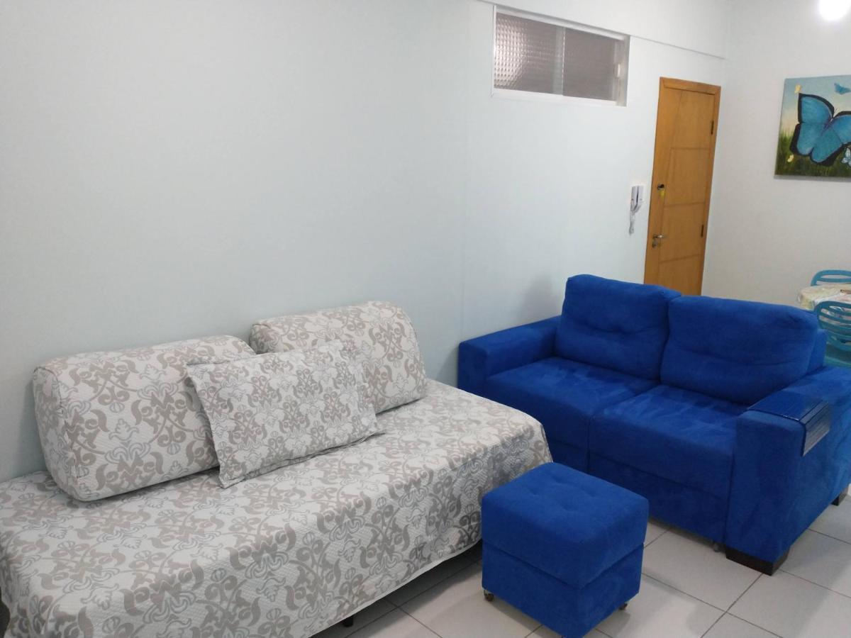 Apto Em Santos, Condominio Frente Ao Mar, Garagem, Internet 250Mb, Wifi E Netflix Gratis, Smart Tv, 1 Dorm 桑托斯 外观 照片